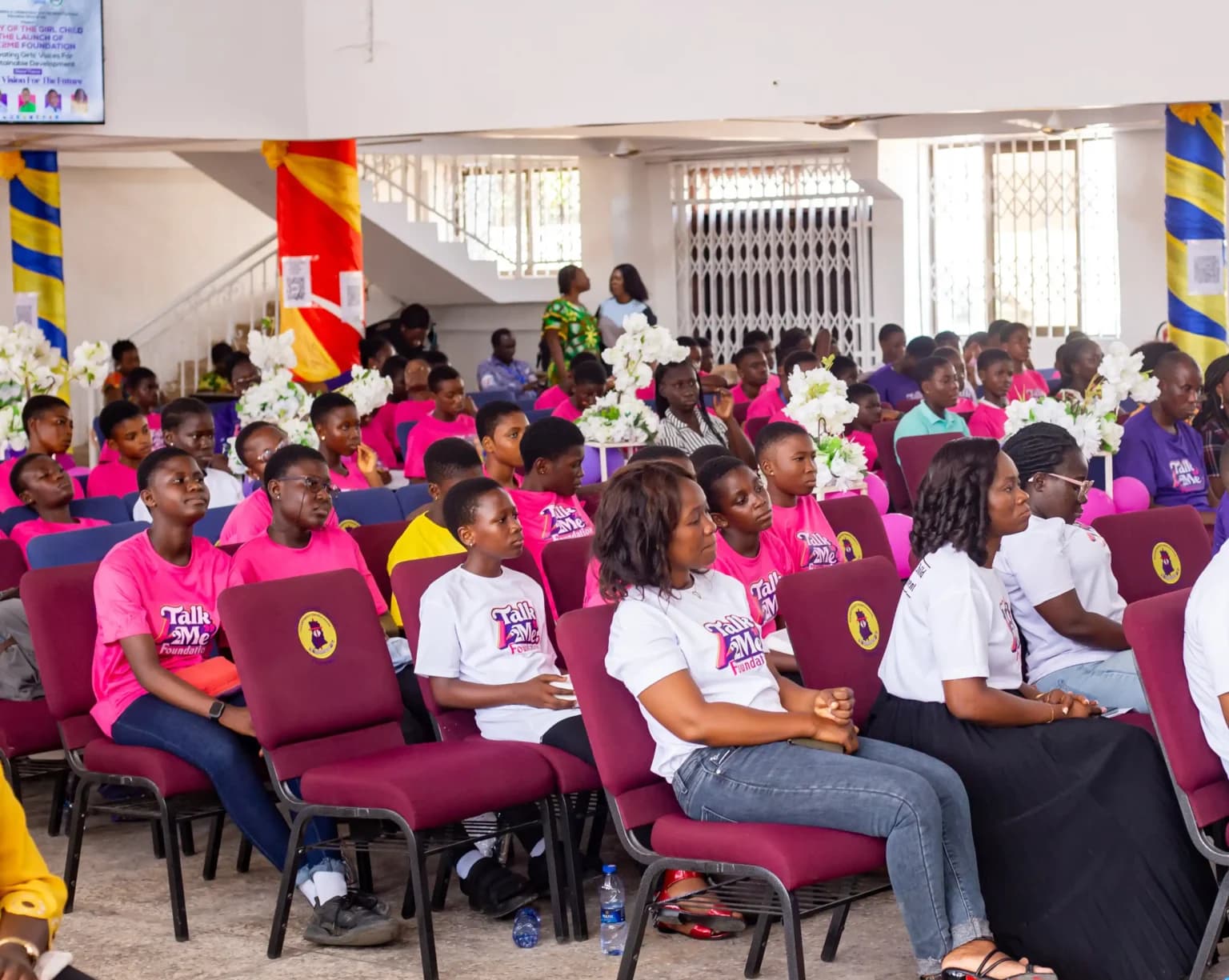 Girls at a Talk2Me Foundation workshop